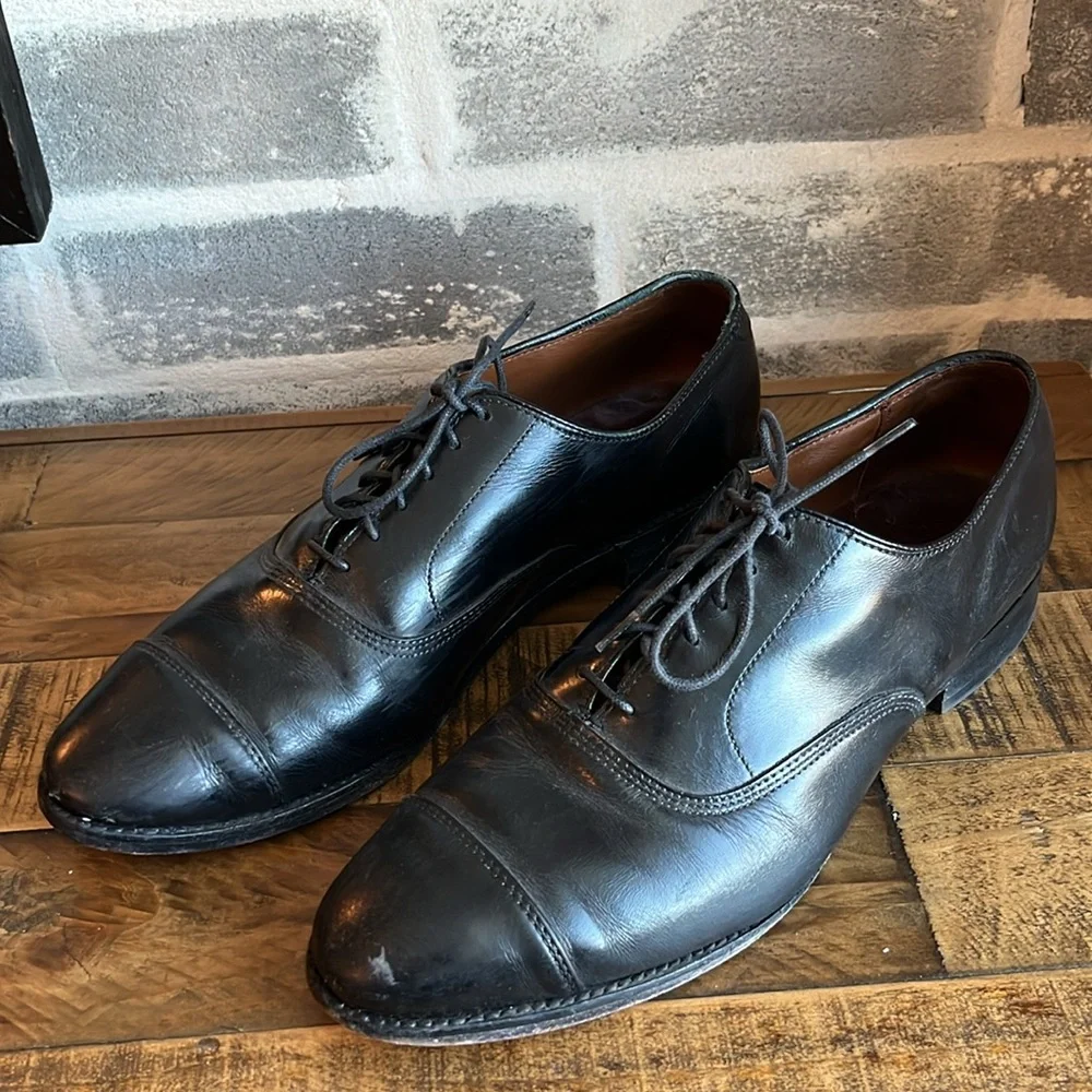 Allen Edmonds Park Avenue 5615 36649 Black Lace Up Dress Shoe Oxford‎ 10.5 D